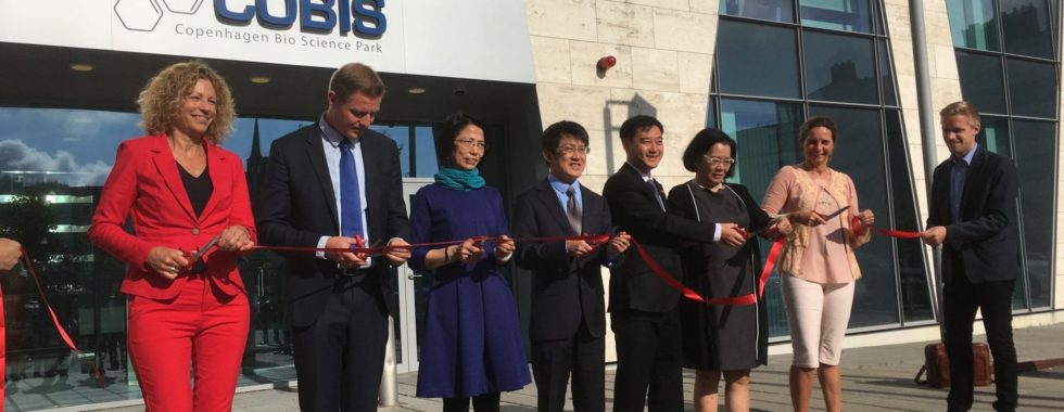 Chinese Danish Organic Food Centre opening ceremony. Company attracted to Copenhagen by Copenhagen capacity in collaboration with Copenhagen Science City