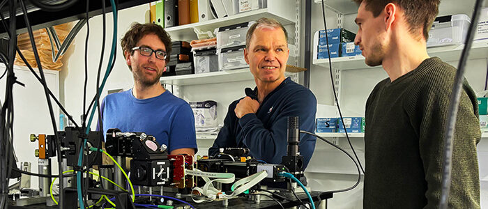 Copenhagen Science City-located start-up Sparrow Quantum, CEO Kurt Stokbro in lab: Photo Sparrow Quantum